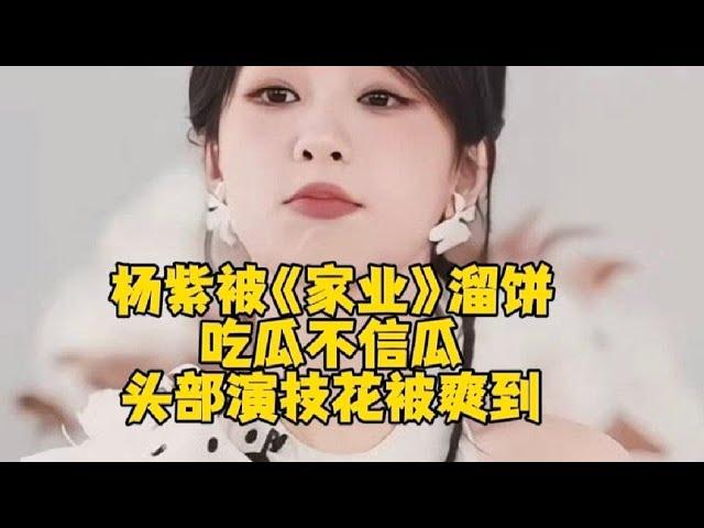 杨紫被《家业》溜饼，吃瓜不信瓜，但头部演技花粉丝有被爽到不行