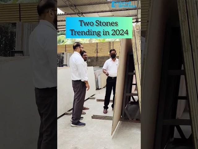 Two stones trending in 2024 #viral #flooring #marble #granite #importedmarble #keralahome #short