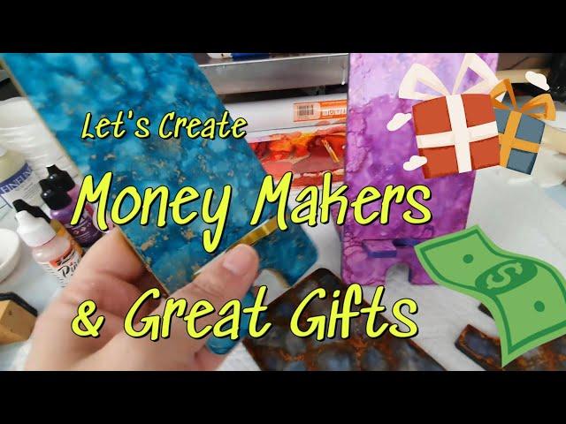 Money Makers and Gifts w/ PU Resin and Alcohol Ink  @Daves_drh-acrylic-creations @justjanese4753