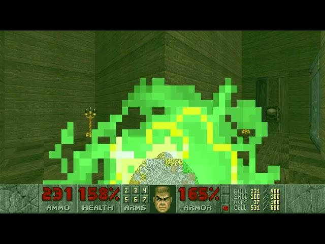 Doom + Doom II: Doom II - Map15: Industrial Zone (100%) [Secret Exit]