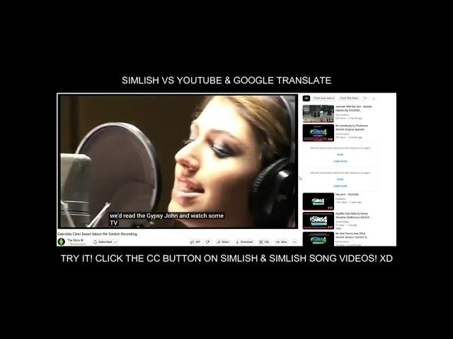 Simlish VS Google Translate & YouTube #shorts