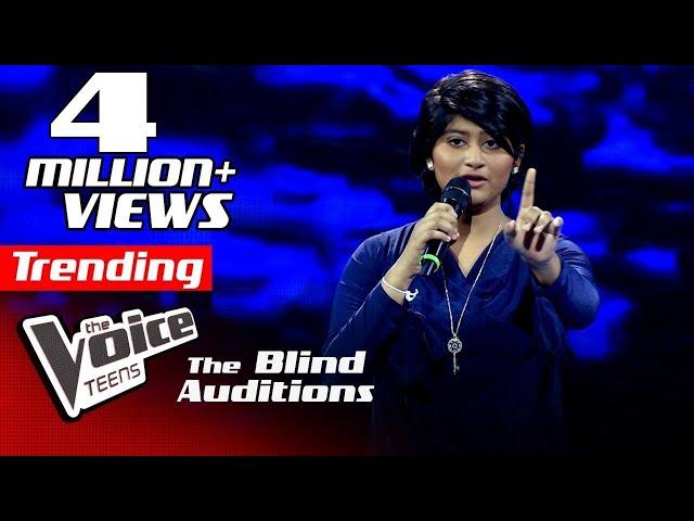 Erandi Heshani | Egodaha Yanno (එ‍ගො‍ඩ‍හ යන්‍‍නෝ) | Blind Auditions | The Voice Teens Sri Lanka