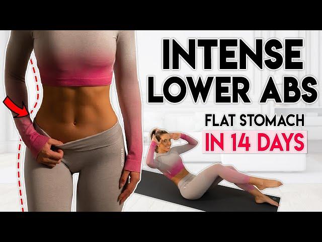 INTENSE LOWER ABS FAT BURN in 14 Days | 5 min Home Workout