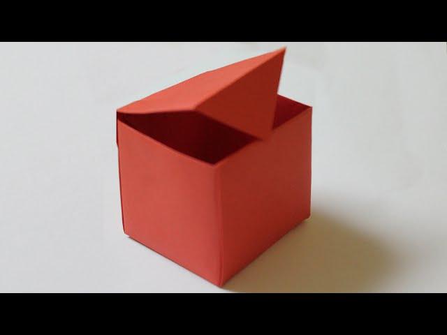 How to make a paper box that opens and closes