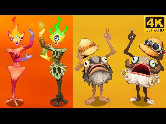 Rare Candelavra & Rare Spurrit (Animation / Breeding) 4k