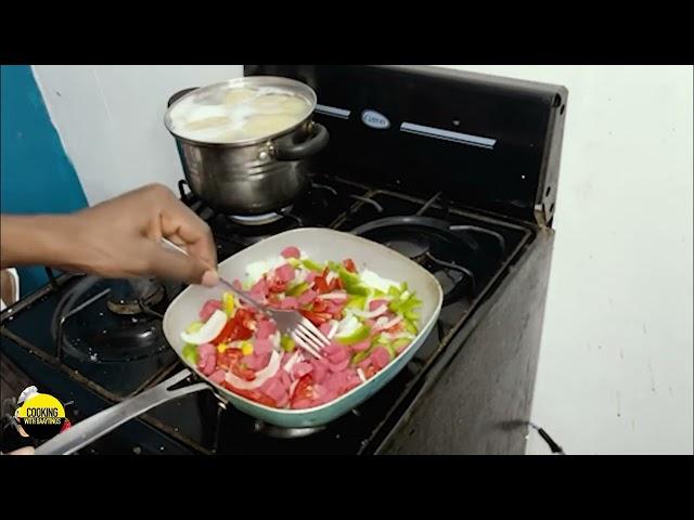 Cooking mackerel and dumpling #baythings #cooking #kitchen #restaurantfood #food Jamaica accent,