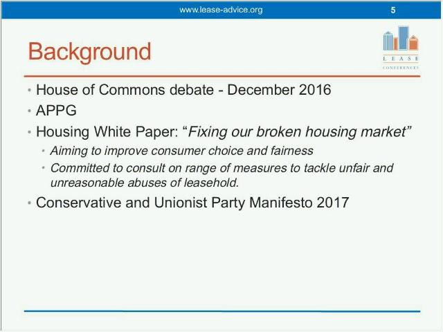 Reforming leasehold - A guide to the consultation paper