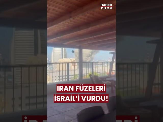 İran, Hayfa'yı Vurdu! O Anlar Kameralara Böyle Yansıdı! #iran #israil #haber