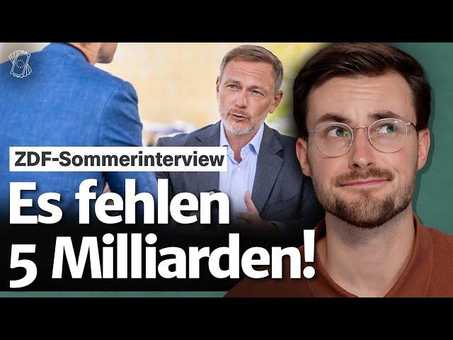 Moderator bringt Lindner in Erklärungsnot! | Reaktion auf ZDF-Sommerinterview