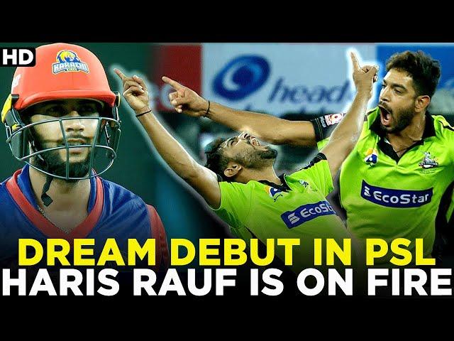 Dream Debut in PSL | Haris Rauf in on Fire | Lahore Qalandars vs Karachi Kings | HBL PSL 2019 | MB2A