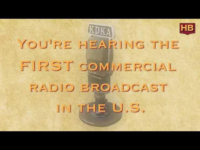 Nov 2, 1920: First Commercial Radio Broadcast in the U.S.