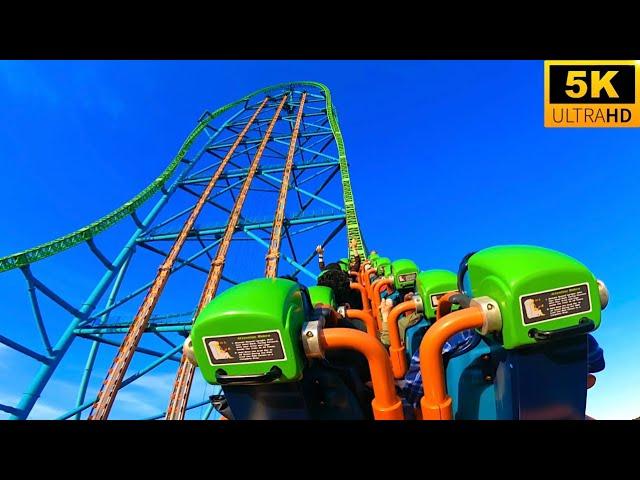 Kingda Ka POV 5K Back Row World’s TALLEST Roller Coaster Six Flags Great Adventure Jackson, NJ