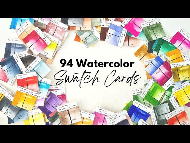 How I swatch my watercolor paint collection and what I learnt from it.