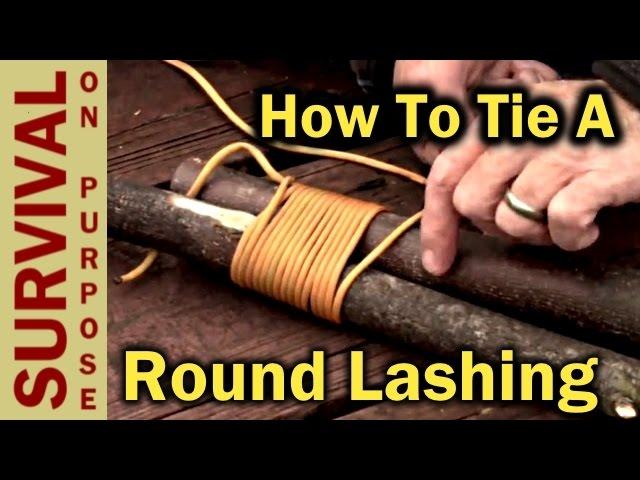 How To Tie A Round Lashing - Boy Scout Knots