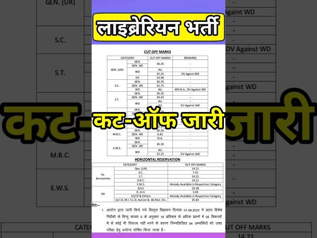 Librarian cut off 2024 / Librarian result 2024 /rsmssb latest update /librarian ans key 2024 #shorts