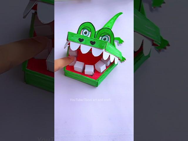  let's do it (crocodile game) #shorts #tonniartandcraft #youtubeshorts #love #art #craft