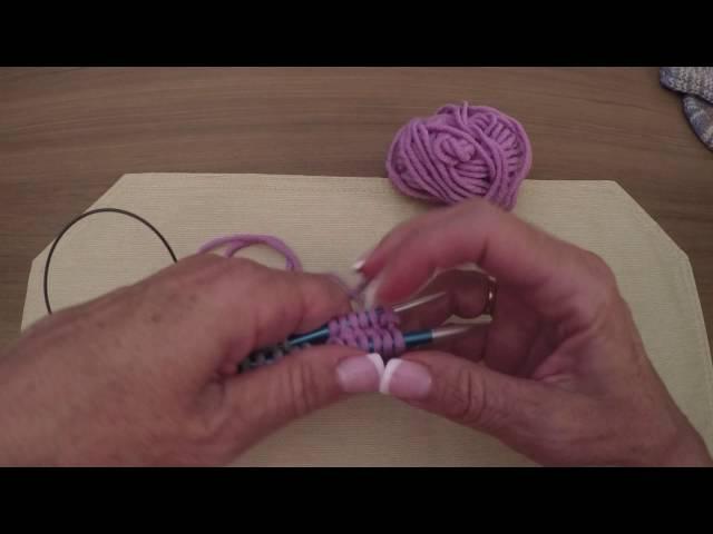 How to cast on "2 at a time" cuff down socks