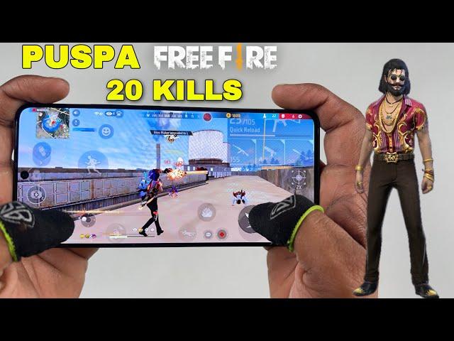 Free fire x Pushpa solo vs squad gameplay 20 kills