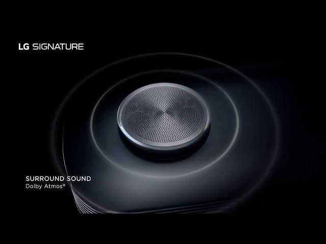 LG SIGNATURE OLED TV W - Powerful, moving audio flowing all around you.