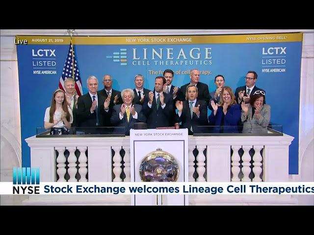 LINEAGE CELL THERAPEUTICS (NYSE AMERICAN: LCTX) RINGS THE OPENING BELL®
