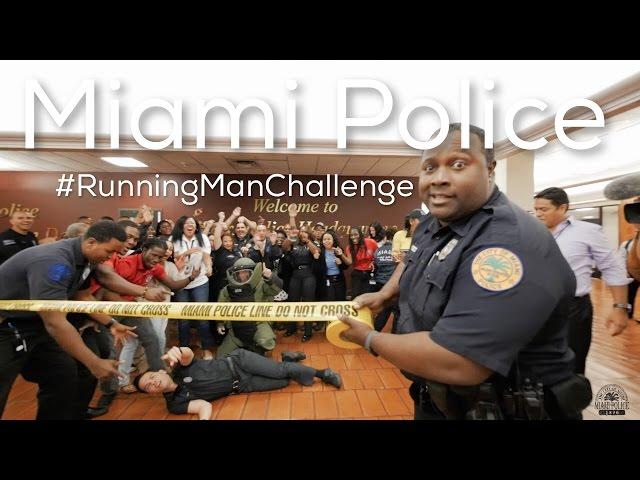 Miami Police Running Man Challenge