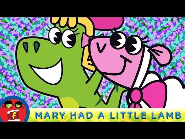 Mary Had A Little Lamb | Fredbot Nursery Rhymes (Lucy the Dinosaur)