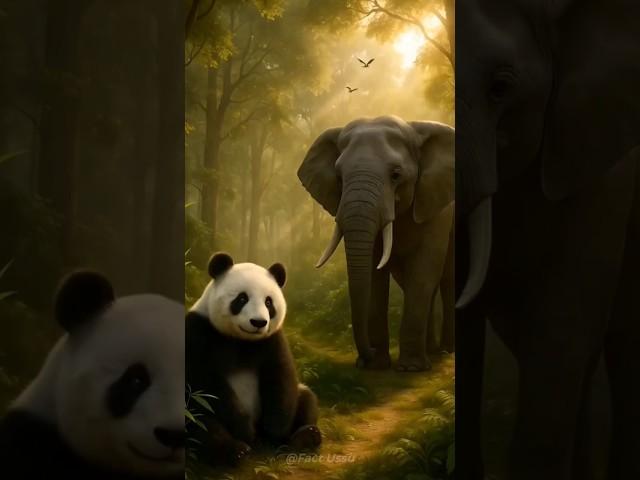 "This Panda Was So Lonely... Until the Elephant Did THIS ️" | #ai #panda