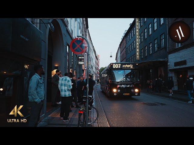 Copenhagen, Denmark • Lovely Evening Walking Tour • 4K