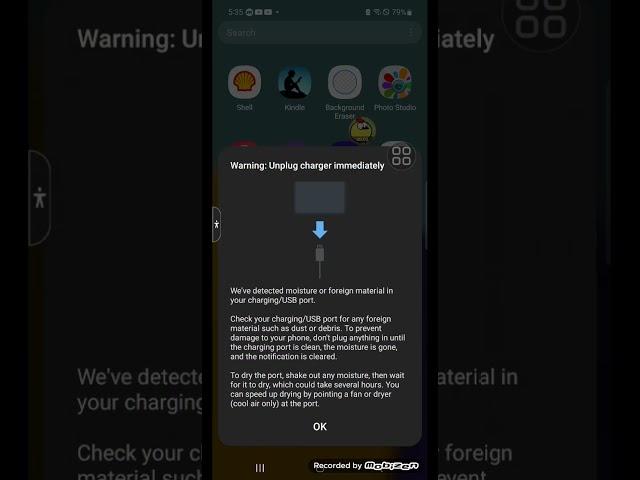 Samsung on Spectrum moisture detected error