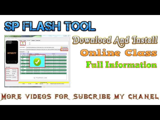 SP Flash tool download and use||