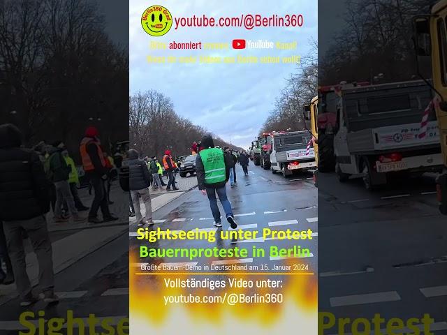 #Sightseeing unter #Protest #Bauernproteste #Bauern #Berlin #Deutschland #Berlin360 #polizei #europe