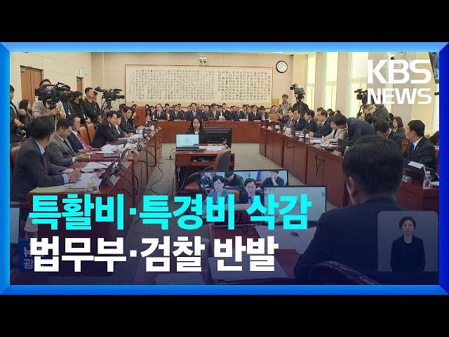 검찰 특활비·특경비 전액 삭감…“출장비 내역도 내라” / KBS  2024.11.12.