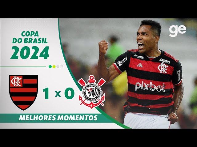 FLAMENGO 1 X 0 CORINTHIANS | MELHORES MOMENTOS | SEMIFINAL COPA DO BRASIL | ge.globo