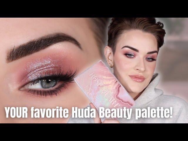 Revisiting an Iconic Palette | Huda Beauty Rose Quartz Eyeshadow Tutorial