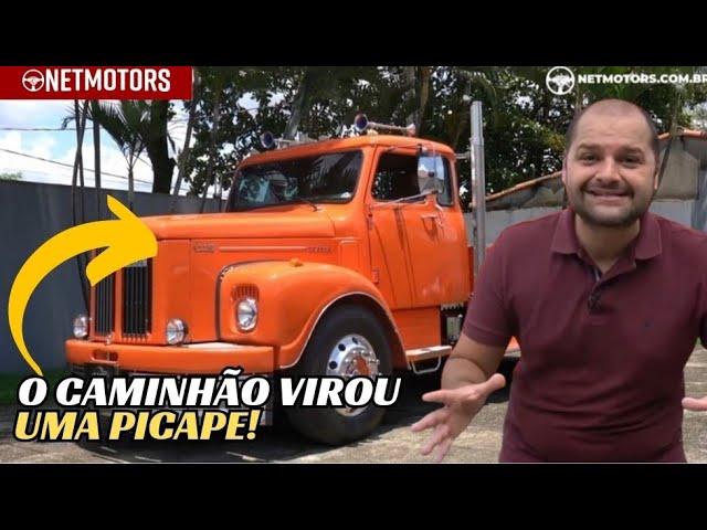 PROJETO LOUCO UMA SCANIA 111S VIRA PICAPE, CONHEÇA A PICARÉ, O CAMINHÃO QUE VIROU UMA PICAPE!