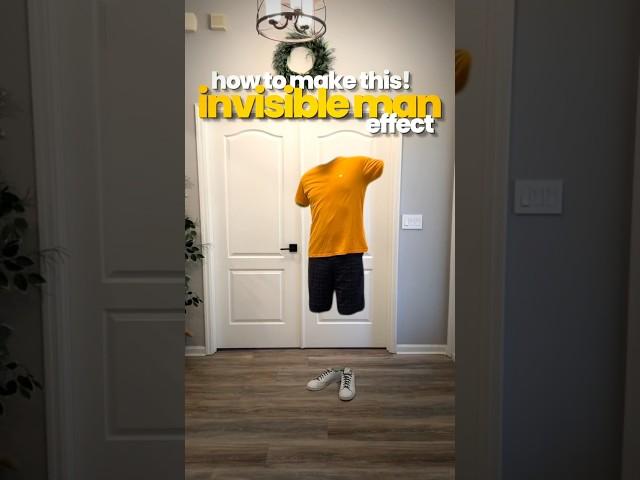 How to Make this Easy Invisible Man Effect. Share with a friend