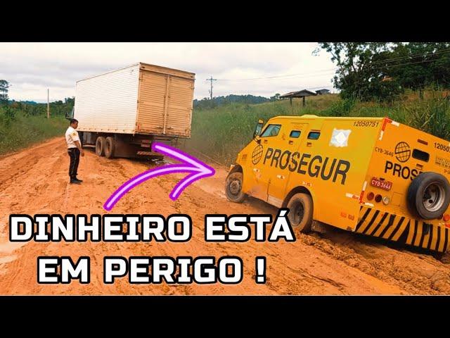 O DINHEIRO CORRE PERIGO. CARRO FORTE ATOLOU