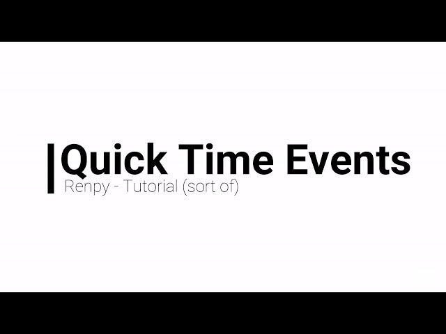 Quick Time Event (QTE) | Renpy Tutorial