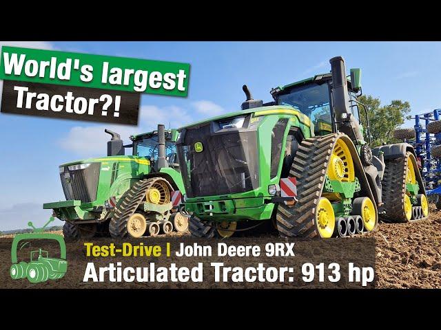 John Deere 9RX 830 Test Drive | 913 hp max | XXL Arable Giant + 9 m Köckerling Cultivator | Tractor