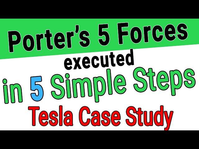 Porter's 5 Forces (Tesla Example) - How to do an Industry Analysis - Porters 5 Forces Explained