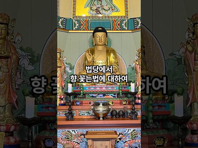 법당에서 향 꽃는법에 대하여. #불교 #향 #절 #사찰 #법당 #예법 #예절 #공경 #공덕 #공양 #힐링 #템플스테이 #나무아미타불 #나무관세음보살