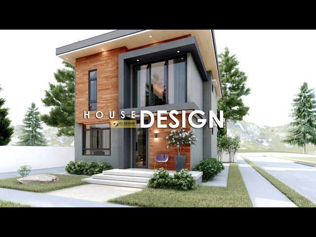 ELEGANT SMALL HOUSE DESIGN | 2 STOREY HOUSE | 7.00m x 8.50m (120 sqm Total Floor Area) | 2 BEDROOM
