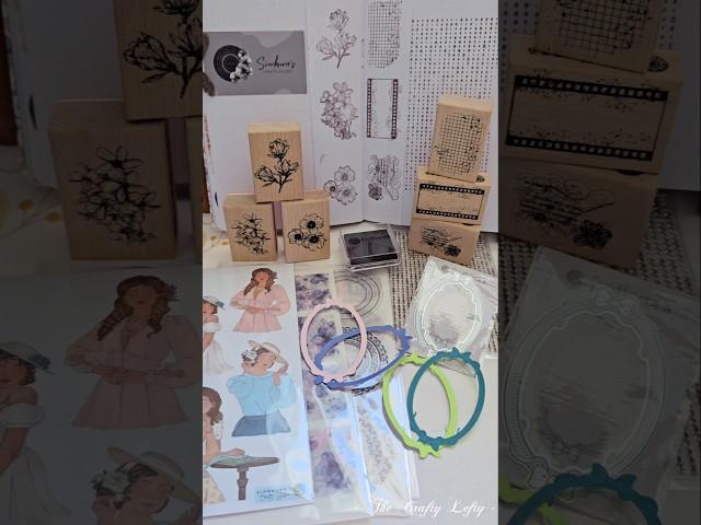 ASMR Unboxing Stamps & Sticker Sheets from Sindhura's Crafts Studio #asmr #shorts #haul