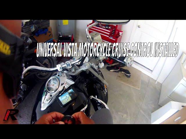 Universal Vista Motorcycle Cruise Control Installed