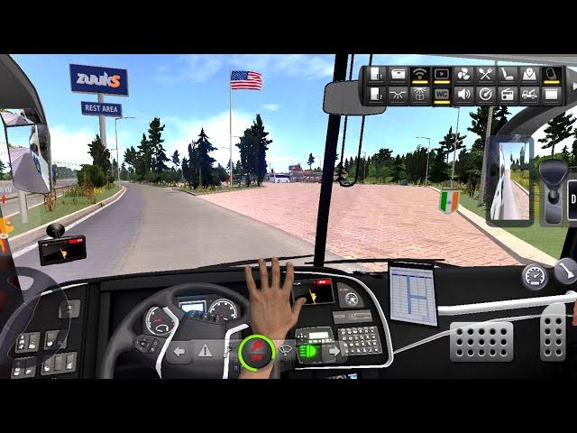 Bus Simulator : Ultimate | USA Drive   | Zuuks | Mobile Gameplay | Drive with Devil 