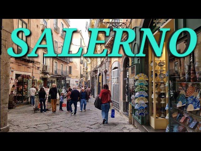 ️ Salerno,  Italy  2024 ️   [ 4K HDR ]  Walking Tour    #italy   #walkingtour