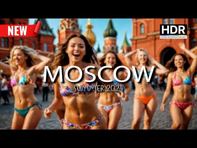  SUMMER IN MOSCOW TODAY 2024! Russia City Walk 4K HDR Tour