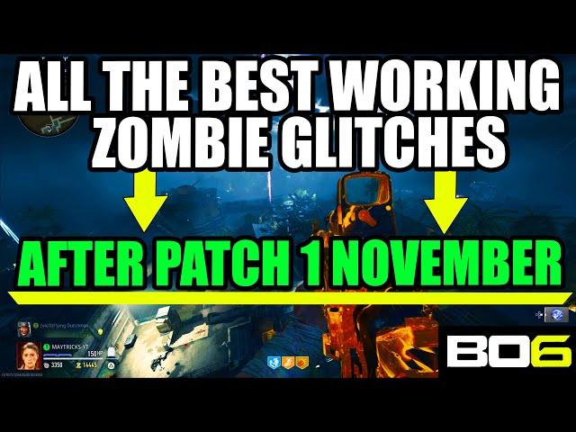 BO6 ZOMBIE GLITCH: ALL BEST WORKING ZOMBIE GLITCHES AFTER 1 NOVEMBER UPDATE BO6 ZOMBIES GLITCH BO6