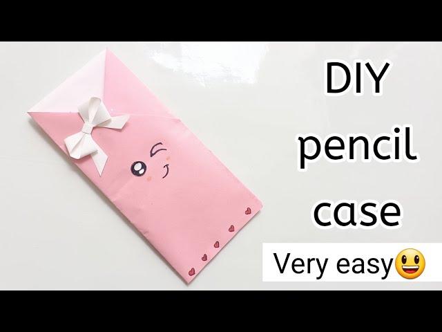 DIY paper pencil case|Paper pencil box|DIY school supplies|Easy pencil box|DIY easy paper pencil box