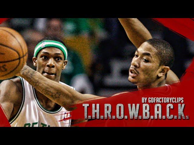 Throwback: Derrick Rose vs Rajon Rondo Duel Highlights 2009 Playoffs R1G1 Bulls at Celtics - SICK